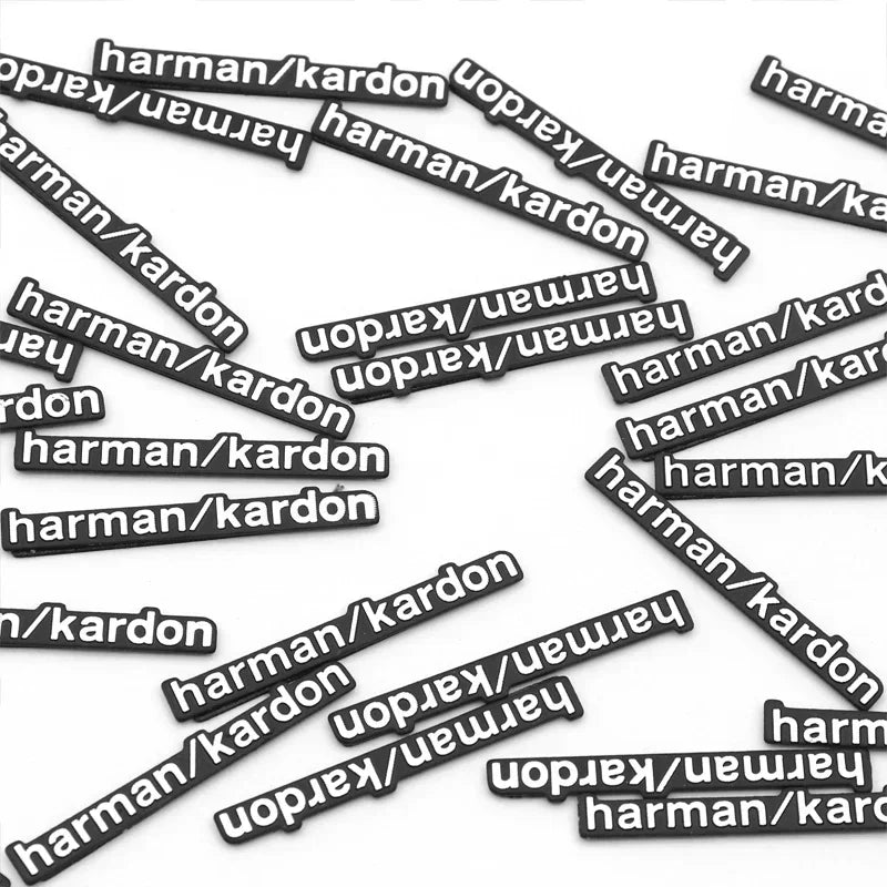 Harman Kardon Badge aluminum 3D car audio sticker For BMW M Renault Toyota Ford Skoda Opel Mitsubishi Hyundai Tesla Audi RS