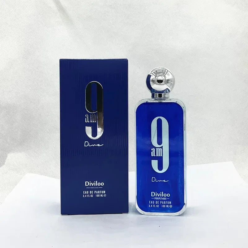 New 100ml/ 3.4oz 9pm 9am Men's Perfume Light Fragrance Fragrance Women's Unisex Parfum Long Lasting Charming Charm Gift