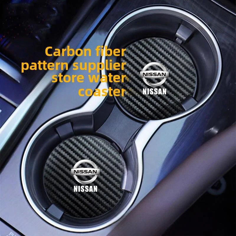 Car Cup Holder Coaster Anti-Slip Mat Car Water Cup Pad For Nissan Rogue Qashqai rontier Pathfinder Altima Sentra Murano Versa