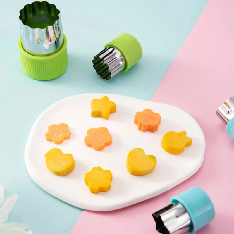 Colorful Cookie Cutter Set, 12 pcs  Shape Stainless Steel Mini Food Cutters, Perfect for Baking, Decorating, and Lunch Snacks