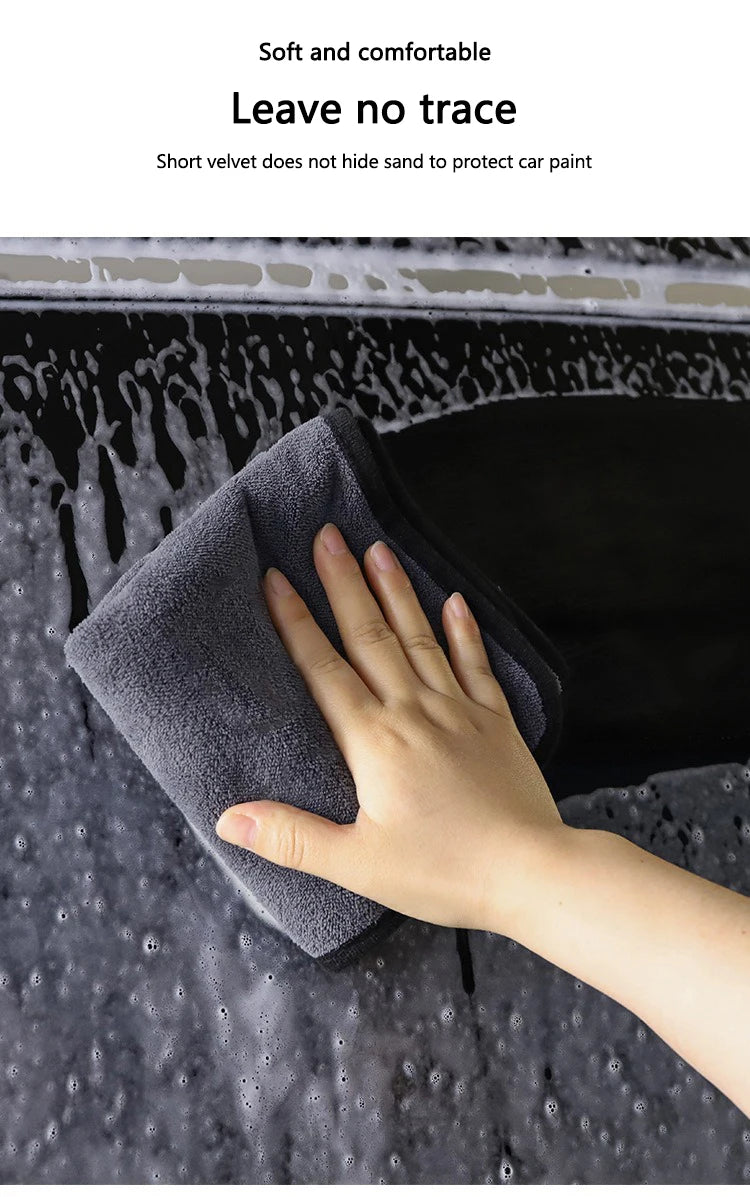Microfiber Towel Car Wash Thickened Soft Detailing Cleaning Cloth for Rolls-Royce Cullinan Phantom Ghost Wraith Dawn Accessories