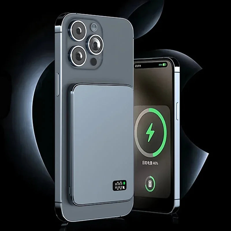 CCC Certified China standard Thin Ultra Power Bank for MagSafe Magnetic Wireless Portable Battery Display for iwatch Airpods