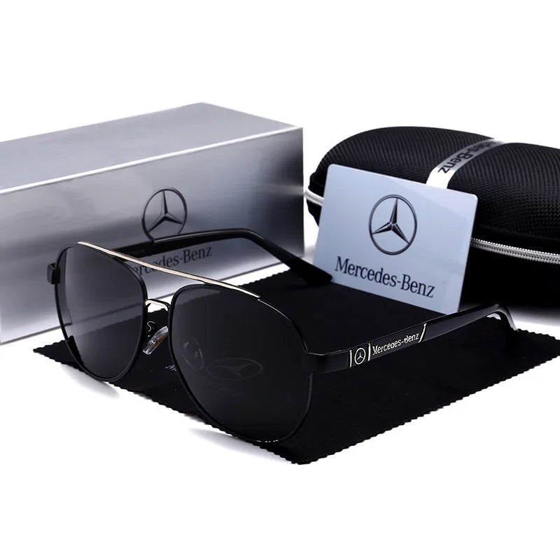For Mercedes Benz A B C E S V Class GLB GLC GLE AMG Pilot SLK SLC ML Car High Men Anti Glare Driver Goggles Polarized Sunglasses