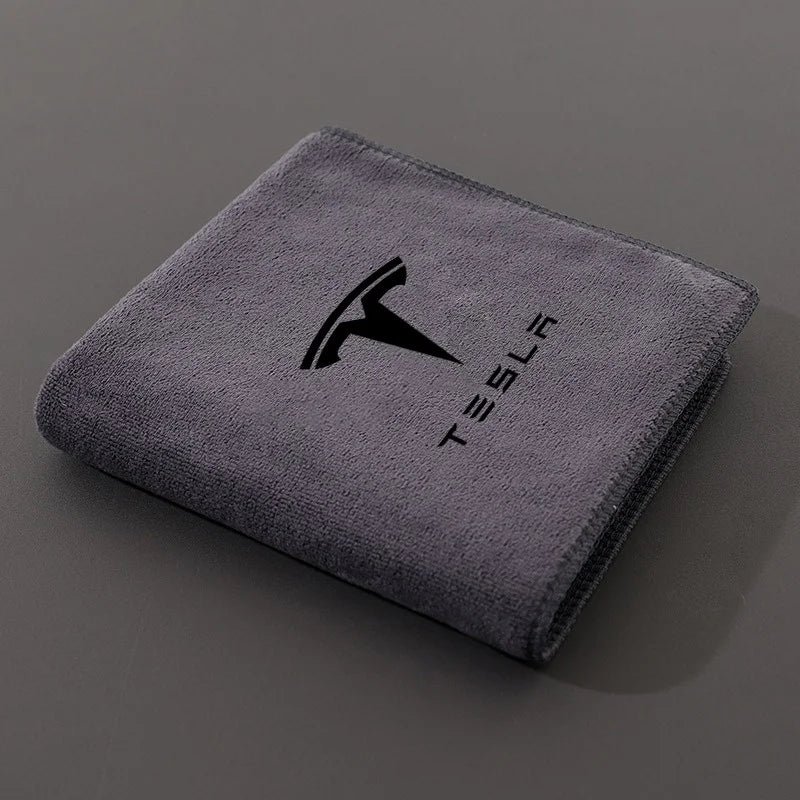 High Quality Microfiber Car Wash Towel Drying Cloth Cleaning Towel for Tesla Model 3 Model Y Model S X SpaceX Cybertruck Juguete