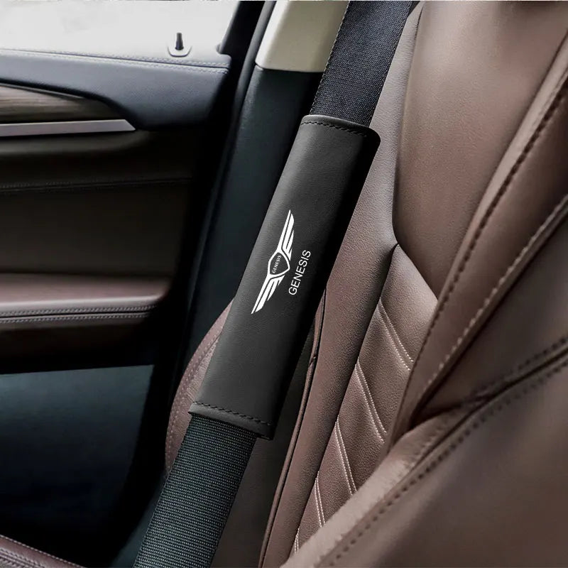 1Pcs Car Seat Safety Belt Shoulder Cover Auto Accessories For Genesis G80 GV70 GV80 GV60 G70 Essentia Neolun G90 GV90