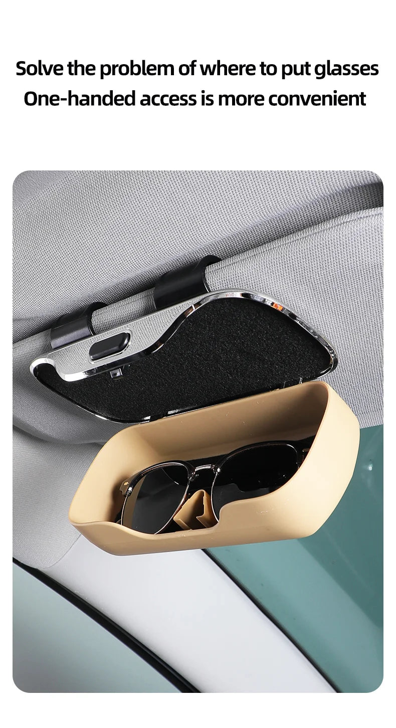 Leather Car Glasses Case For Toyota Yaris Cross Sienna 2025 New Style Premium Auto Glasses Frame Toyota Yaris Cross Accessories