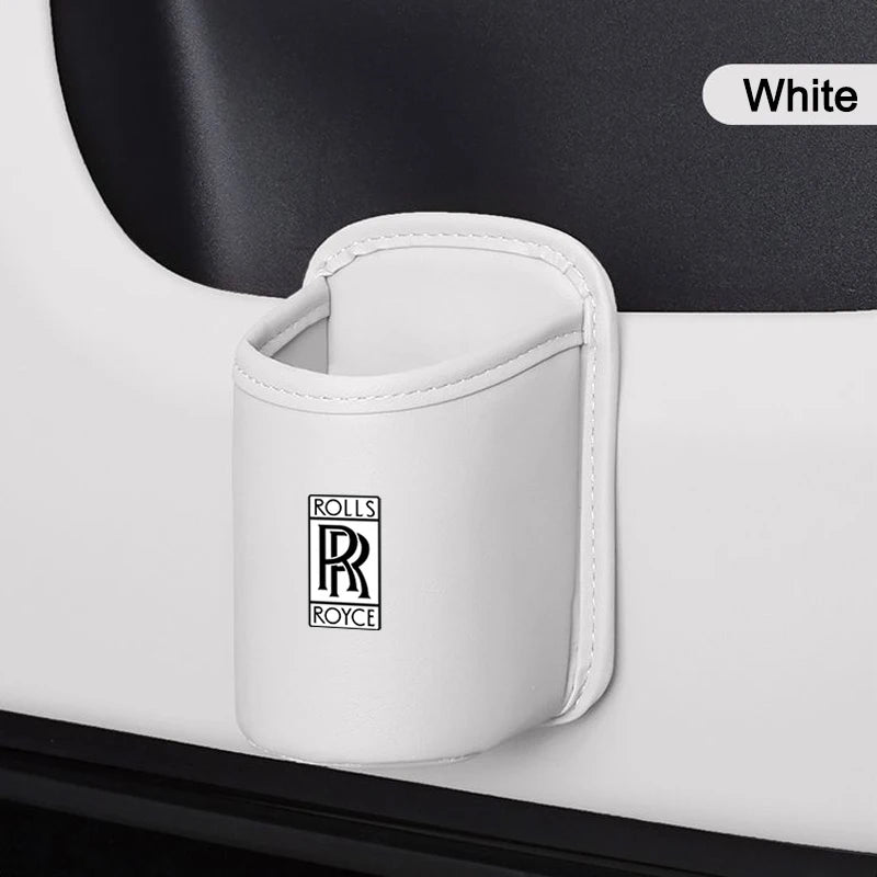 Universal Leather Car Seat  Drink Rack ater Cup Box for Rolls-Royce Cullinan Phantom Ghost Wraith Dawn Auto Interior Accessories