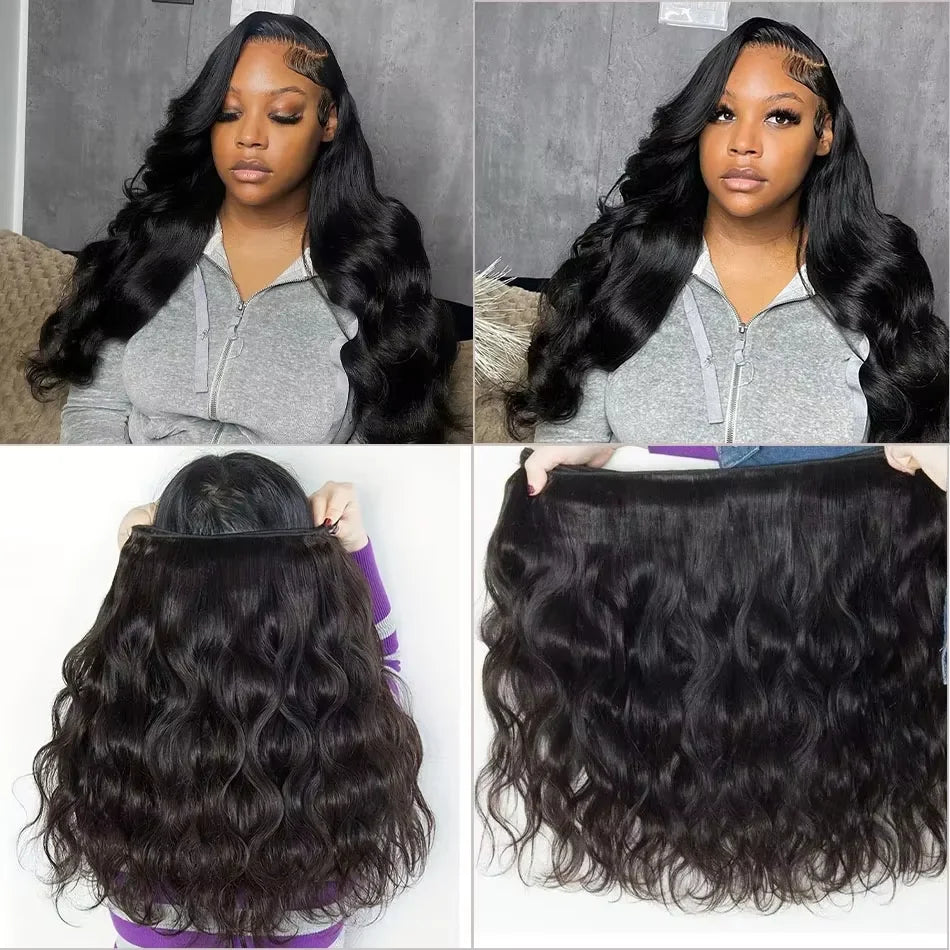 16A Body Wave Bundles Human Hair 40 Inch Remy Brazilian Virgin Weave Hair 3 4 5 Pcs 100% Unprocessed Raw Hair Bundles Extensions