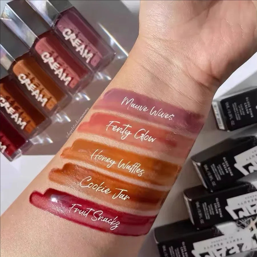 New Fenty Beauty Transparent Lip Gloss Multicolor Moisten Shine Glitter Lip Plumper Makeup Beginner Liquid Lipstick Cosmetics