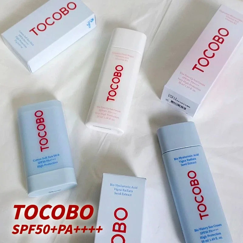 Tocobo Cotton Soft Sun Stick Face Oil-Control Matte Centella Cica Calming Toneup Korea Sunscreen Bio Watery Waterproof Sun Cream