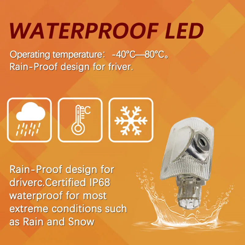 LED Car Door Logo Projector Ghost Shadow Welcome Light For Lexus ES250 ES300 ES350 RX300 LX470 LX570 ES RX GX UX RC Accessories