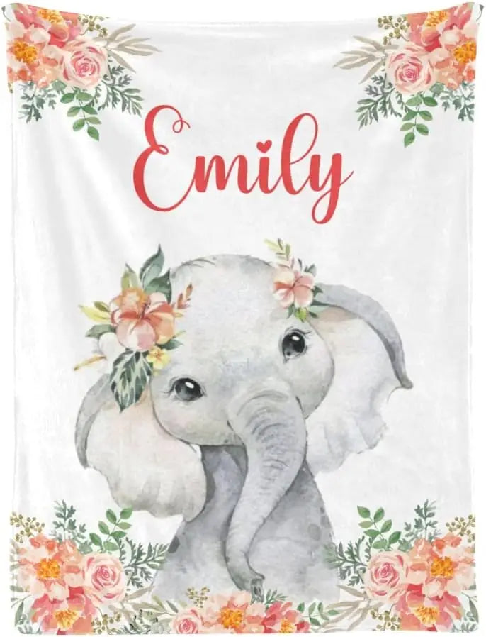 Personalized Baby Blankets with Name - Baby Blankets for Boys - Custom Baby Swaddle Blanket