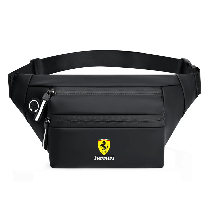 Fashion Men's Waist Bag Outdoor Sports Crossbody Bag Chest Packs For Ferrari F430 Stradale 458 488 599 612 F8 FF Charles Leclerc