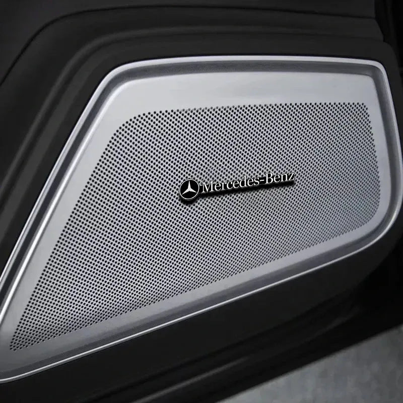 Car Audio Decoration Badge Modified Logo Audio Stickers For Mercedes-Benz AMG GT CLS GLC GLK W211 W221 W220 W163 W164 W203 W204