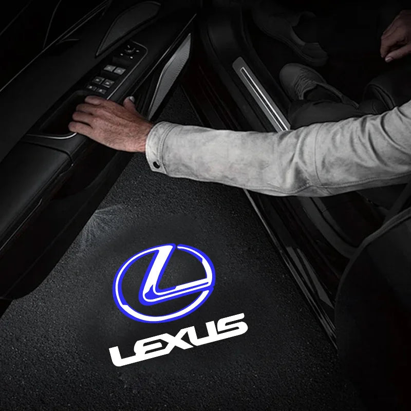 LED Car Door Logo Projector Ghost Shadow Welcome Light For Lexus ES250 ES300 ES350 RX300 LX470 LX570 ES RX GX UX RC Accessories