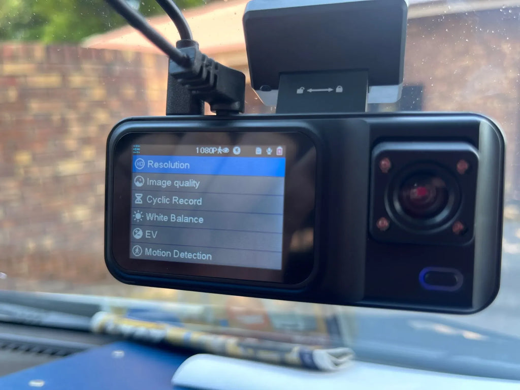 Dash Cam for Cars 3 Channel Car DVR 1080P Camera Video Recorder Front and Rear Inside View Camera for Vehicle Three Way Dashcam