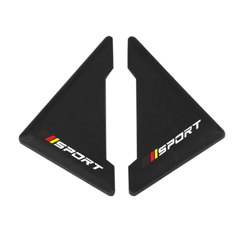 2/4pcs Universal Car Door Corner Protectors, Sport Pattern Silicone Anti-Scratch Bumper Covers for Vehicle Door Protection