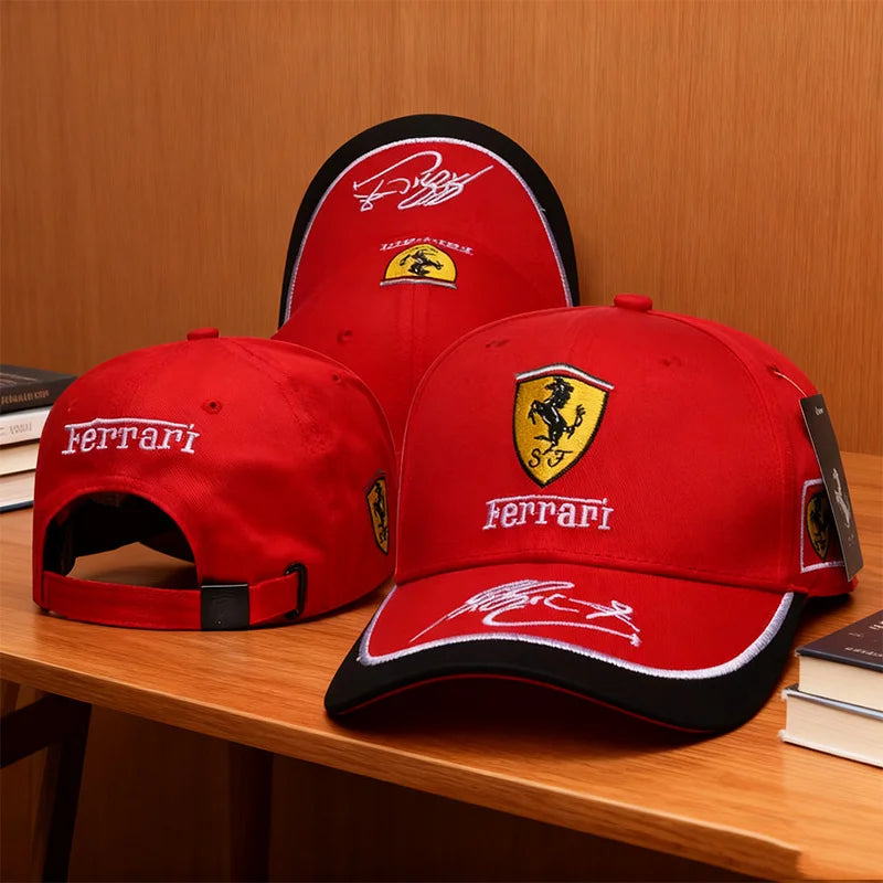 Embroiderie Emblems Baseball Cap Men Women Hat Sun Outdoor Summer Sports Hats Adjustable For Ferrari 458 488 599 612 FF F12 Roma