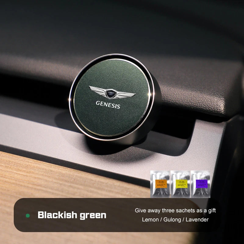 Alloy Car air outlet perfume Air Freshener Diffuser for Genesis G80 GV70 GV80 GV60 G70 Essentia Neolun G90 GV90 Solid Fragrance
