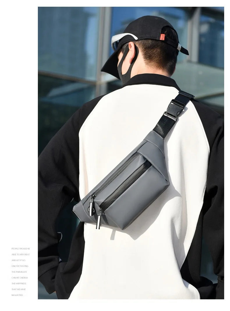 Fashion Men's Waist Bag Outdoor Sports Crossbody Bag Chest Packs For Ferrari F430 Stradale 458 488 599 612 F8 FF Charles Leclerc