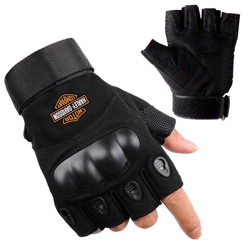 Half Finger Men's Gloves Outdoor Military Tactical Gloves Sports Shooting Hunting Airsoft Motorcycle Cycling Gloves For Harley