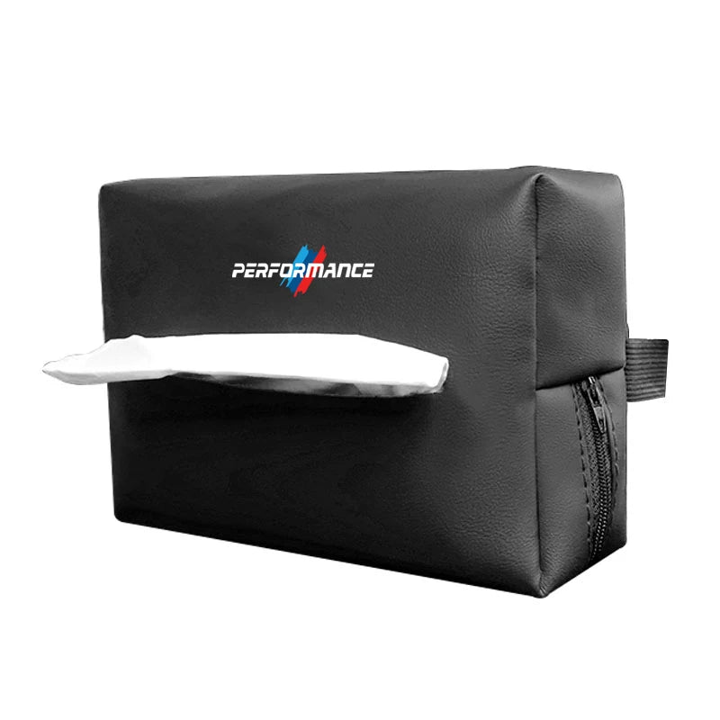 BMW Car Tissue Storage Bag Paper Towel Organizer For M3 M4 M5 G42 G30 G20 E39 E36 E87 E53 F44 F07 F34 G15 G16 G23 G22 X7 X5 F10
