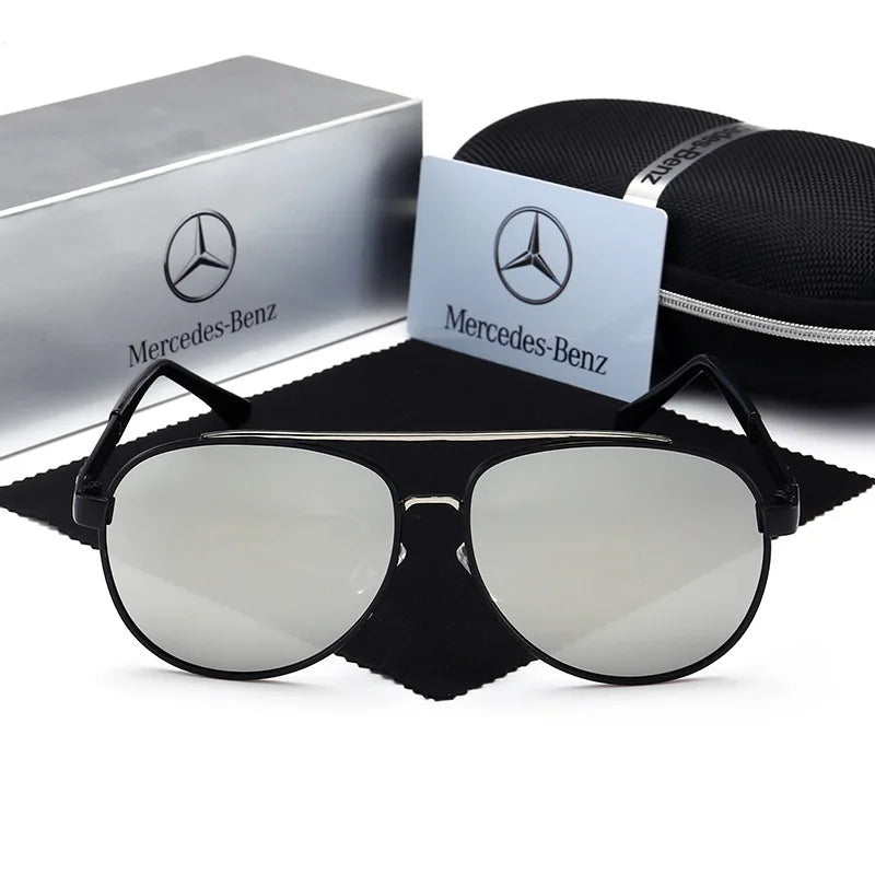 For Mercedes Benz A B C E S V Class GLB GLC GLE AMG Pilot SLK SLC ML Car High Men Anti Glare Driver Goggles Polarized Sunglasses