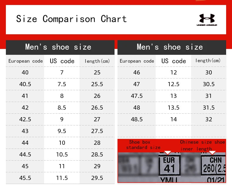 Underarmour Men's Shoes, Outdoor Sports Shoes, Comfortable Casual Shoes, Breathable Running Shoes, Cushioning and Wear-Resistant Training Shoes 3024870-106