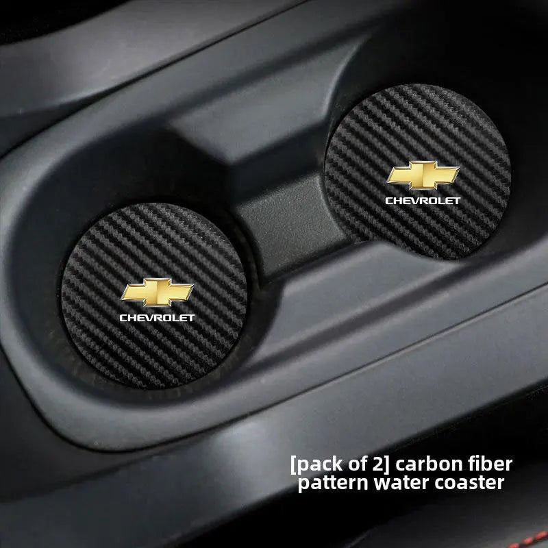Car Cup Holder Coaster Anti-Slip Car Water Cup Pad For Chevrolet Cruze Impala Malibu Silverado Cobalt Impala Onix pioneer Trax