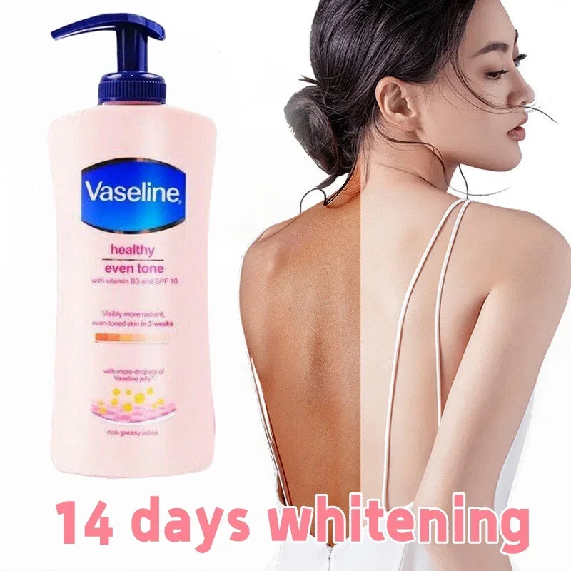400ML Vaseline Healthy Even Tone with Vitamin B3 and SPF 10 Body Lotion Skin Brightening Cream Contains Visibly More Radiant