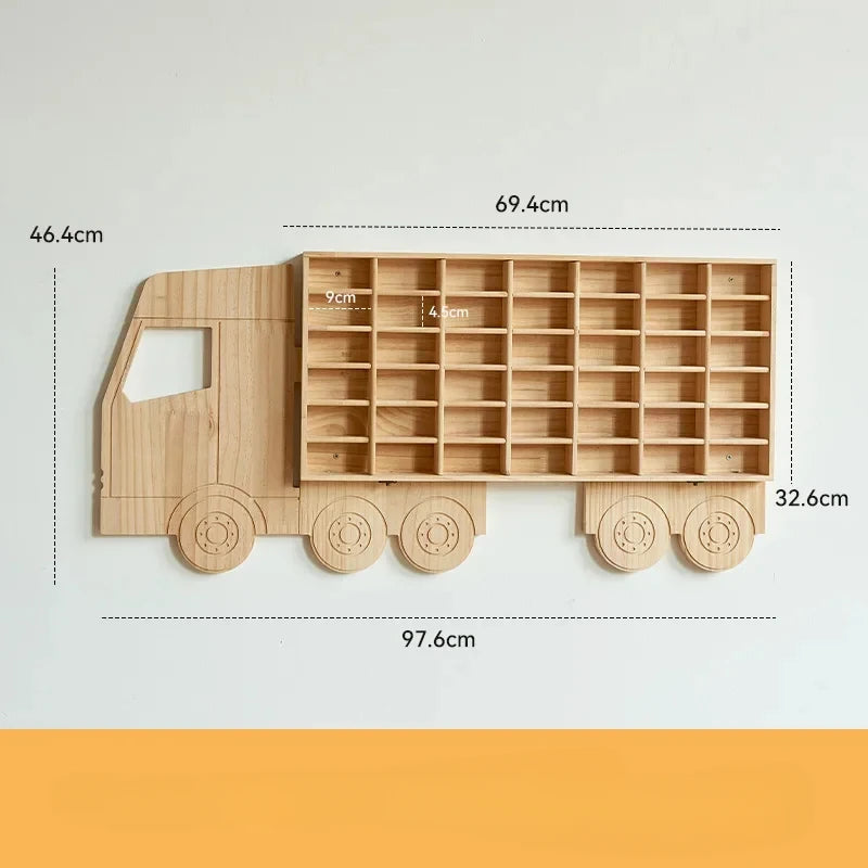 Car Shape Wall Display Stand Children's Room Animal Model Display Stand Popular Character Shelf KidsToys Wall Mount Bracket