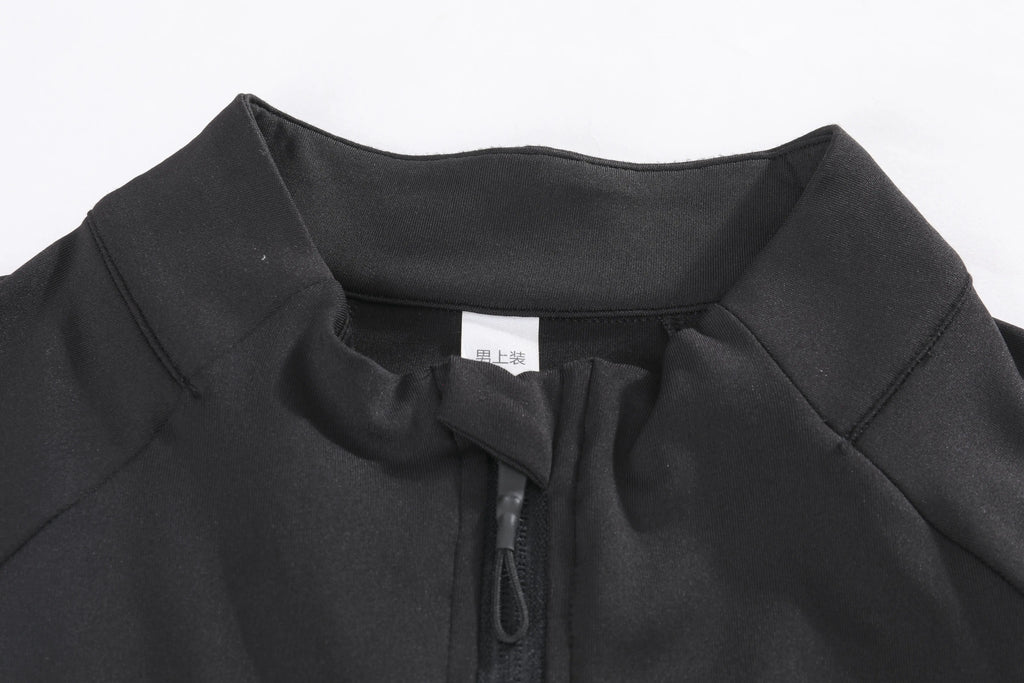 Winter Mens Running Jackets Long Sleeve Full Zipper Training Shirts Workout Sports Sweatershirt Sportswear Elastic Reflective