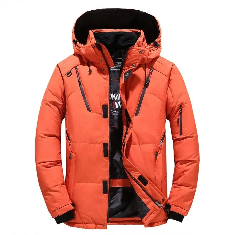 Men's Outdoor Mountain Ski Jacket Windproof Snow Costume Sports Snowboard Clothing Winter Warm Down Ski Suit Men