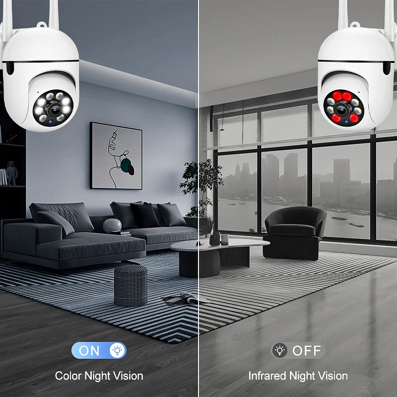 8MP 4K IP Outdoor WiFi Camera Surveillance Security CCTV PTZ Camera HD Two-Way Voice Wireless 1080P AI Tracking Onvif iCsee