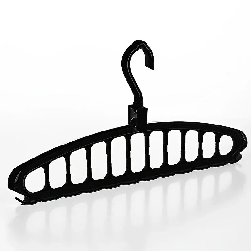 Folding Multi-Hole Clothes Hanger Non-slip Storage Rack Space Saving Clothes Rack Organizers For Wardrobe Jeans Trousers Scarf
