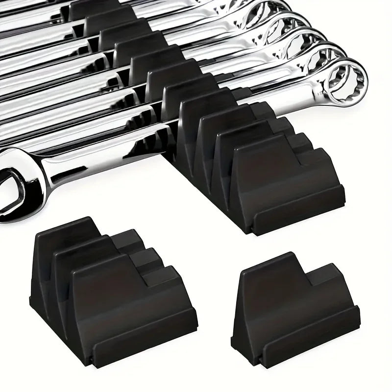 20-Pocket Magnetic Hex-Shaped Modular Toolbox Holder Storage Organizer for Spanners, Durable Plastic Construction