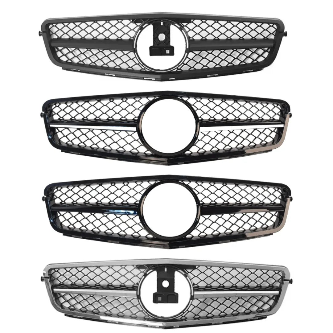Front Bumper Grille Grill Tuning Accessories For Mercedes Benz C class W204 2007-2014 C180 C200 C250 C300 AMG GT Diamond Style