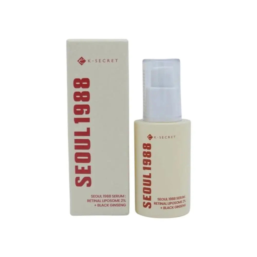 K-SECRET SEOUL 1988 Retinal Ginseng Serum, Facial Treatment Cream, Firming, Moisturizing, Lightens Fine Lines Dark Circle