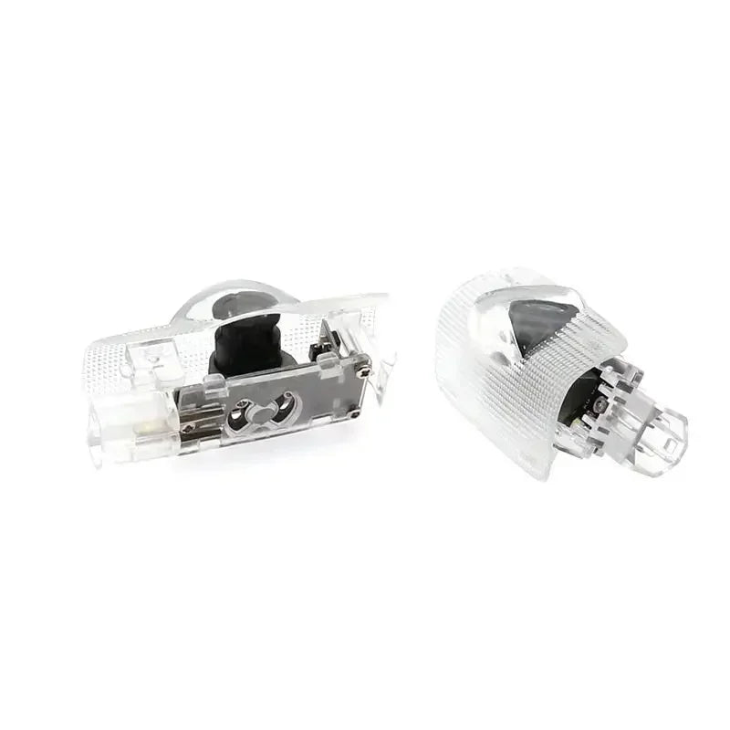 2PCS LED door Logo welcome Lamp light For Toyota Camry Highlander Land Cruiser Prado Avalon Reiz Rav4 Crown CHR Prius accessory
