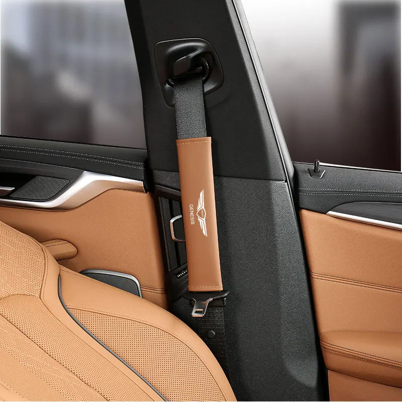 1Pcs Car Seat Safety Belt Shoulder Cover Auto Accessories For Genesis G80 GV70 GV80 GV60 G70 Essentia Neolun G90 GV90