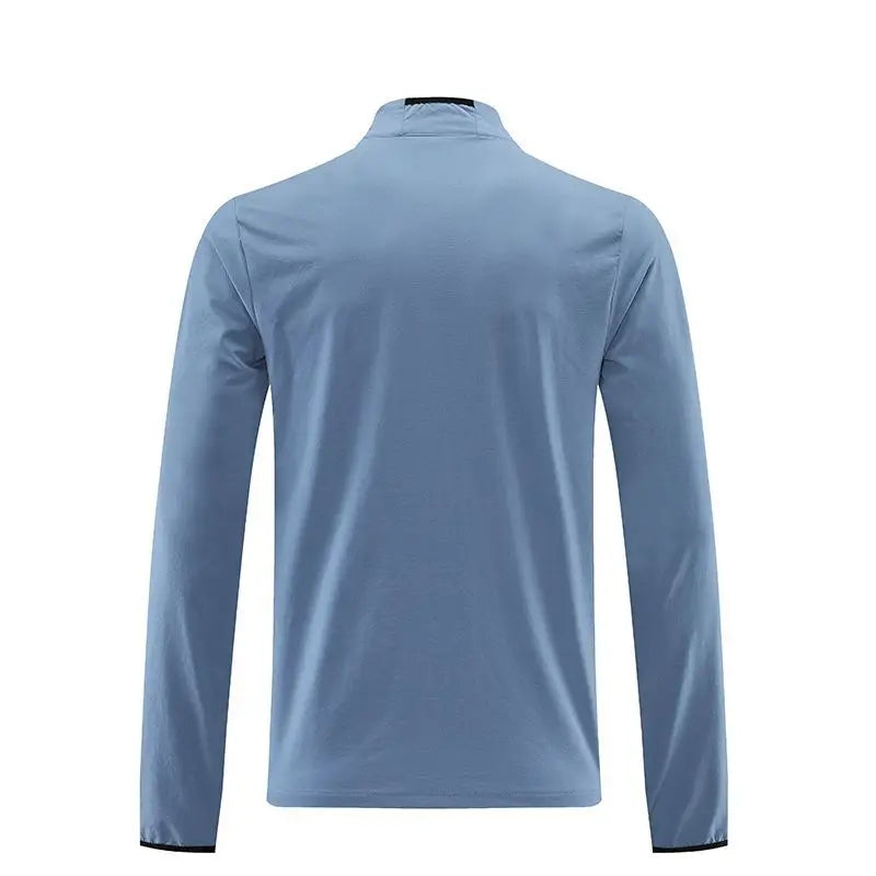 Autumn and winter outdoor sports casual running jacket men's casual breathable zipper stand-up collar quick-drying fitness