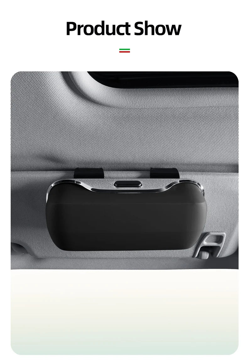 Leather Car Glasses Case For Toyota Yaris Cross Sienna 2025 New Style Premium Auto Glasses Frame Toyota Yaris Cross Accessories
