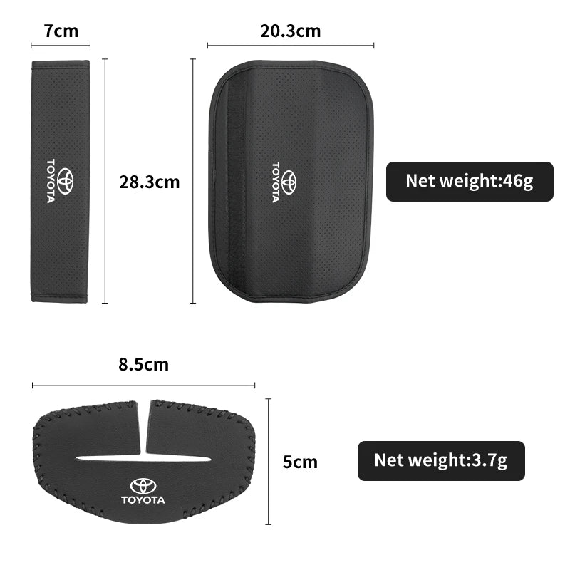 Car Seat Shoulder Pad Cover Seat Belt Buckle Protector Auto Accessories For Toyota Vellfire CHR Corolla Yaris Aygo GT86 Prius RA
