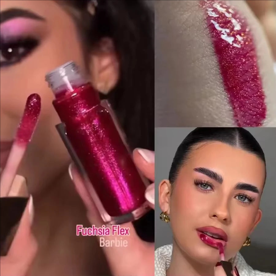 Fenty Beauty Lip Gloss Lipstick Water Gloss Highlight Mirror Lasting FUSSY HEAT RIRI Sparkling Charming Lady Lip Care Cosmetics