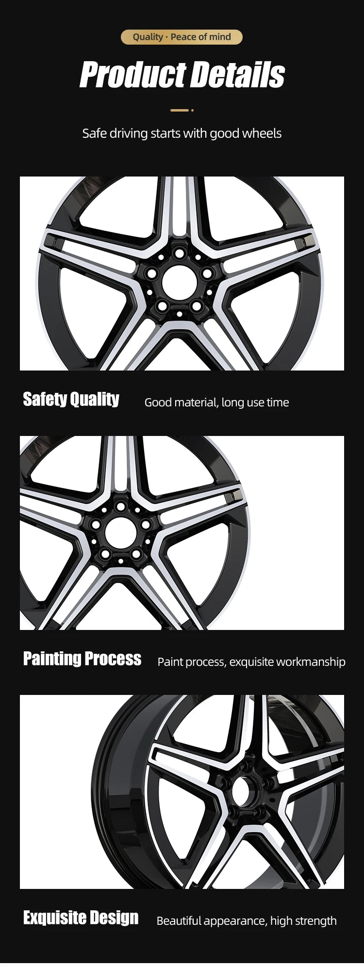Car Hub Rims Passenger Car Wheels 5X112 Forged Alloy 18 19 20 21 22 23 Inch for Mercedes benz Aluminium Alloy Black Rim