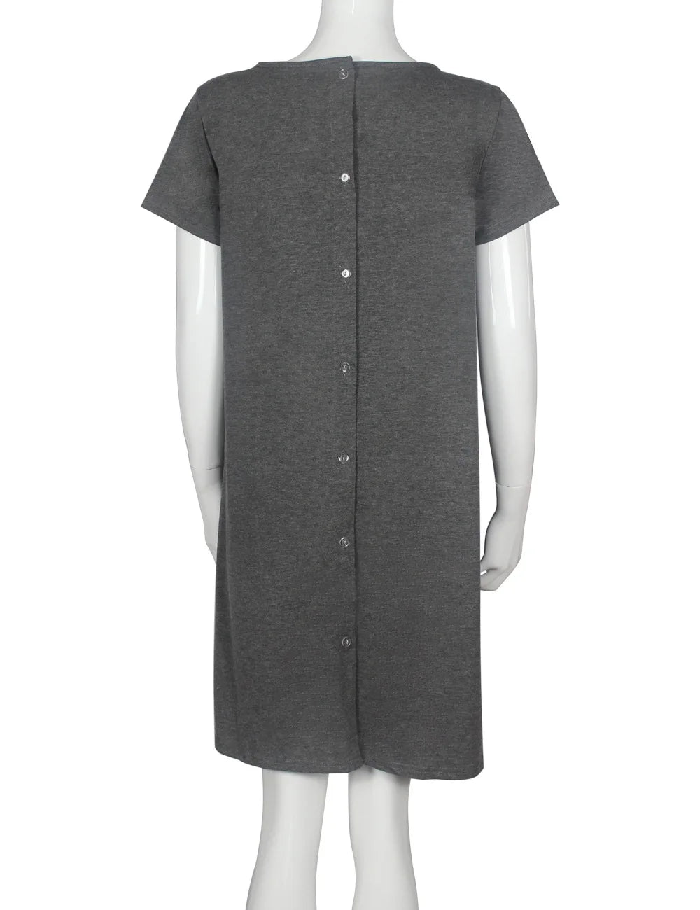 European And American Maternity Hospital Dress With Hidden Side Openings For Nursing Care Short Sleeves