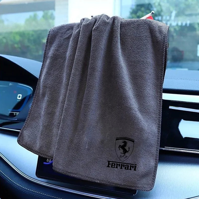 New Coral Fleece Car Wash Towel Drying Cloth Cleaning Towels Accessories For Ferrari SP1 812 F40 F12TDF SF90 458 488 599 612 F12