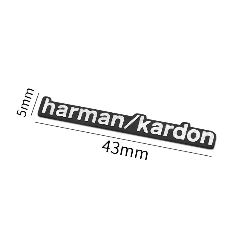 Harman Kardon Badge aluminum 3D car audio sticker For BMW M Renault Toyota Ford Skoda Opel Mitsubishi Hyundai Tesla Audi RS