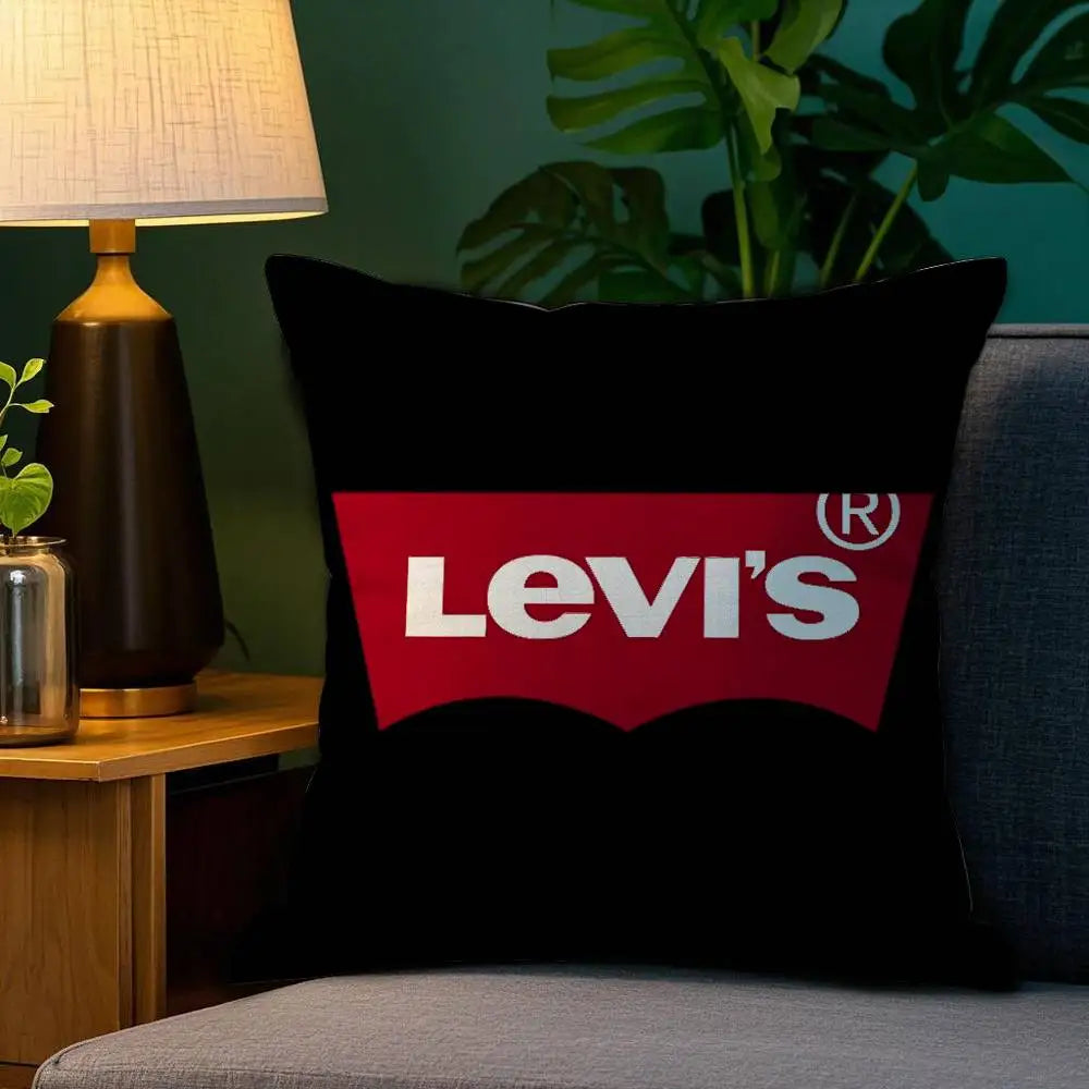 Luxury L-LEVisS Pillow Case Plush Fabric Soft Double Sided Print Sofa Cushion Cover Throw Pillow Covers