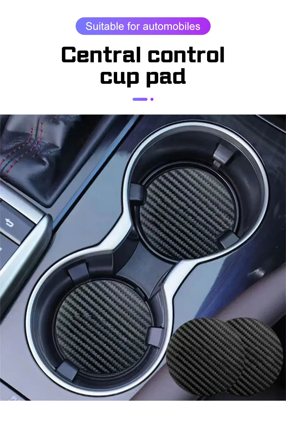 For Fiat 500 Punto 500x Bravo Stilo Ducato Abarth 500L 695 125 Car Coaster Water Cup Anti-slip Pad Water Cup Bottle Holder Mat